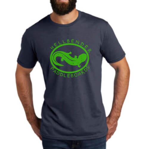 Green Logo Tee - Hellbender Paddleboards